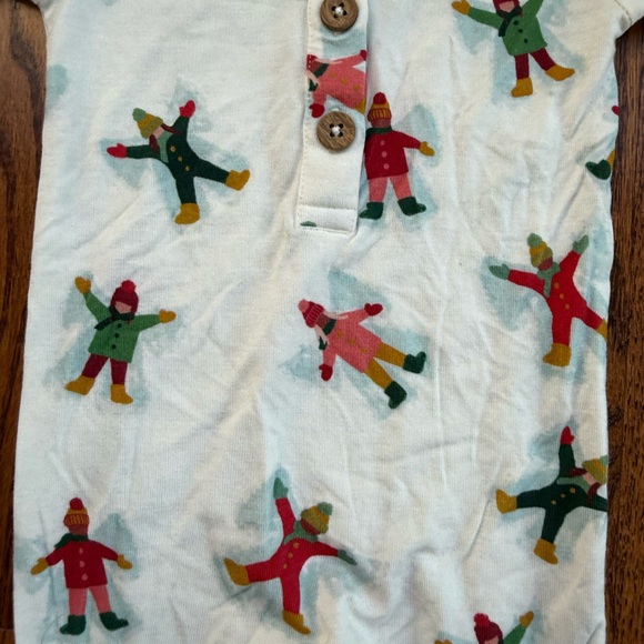 Larkspur Bamboo Snow Angels Romper 3-6 Months - Picture 2 of 6